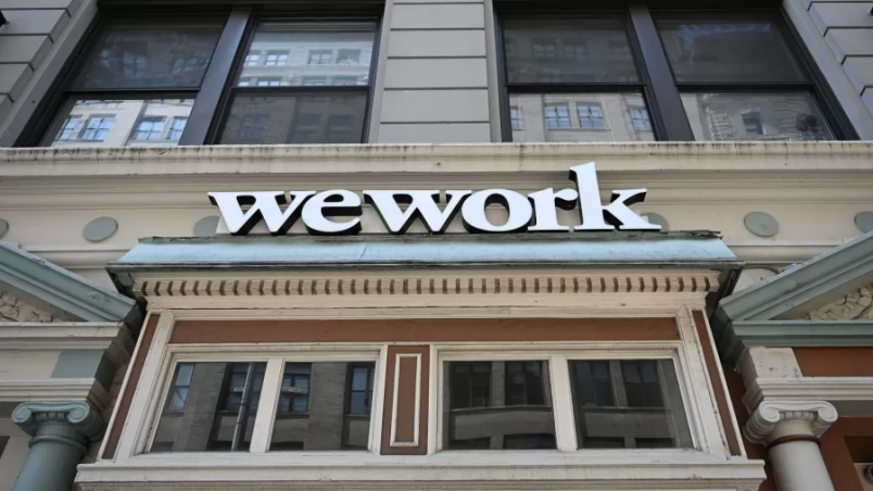 Escritório da WeWork é visto em Nova York